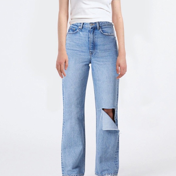 NWT Dr Denim Echo Blue Jay Destroyed Jeans - Picture 1 of 4